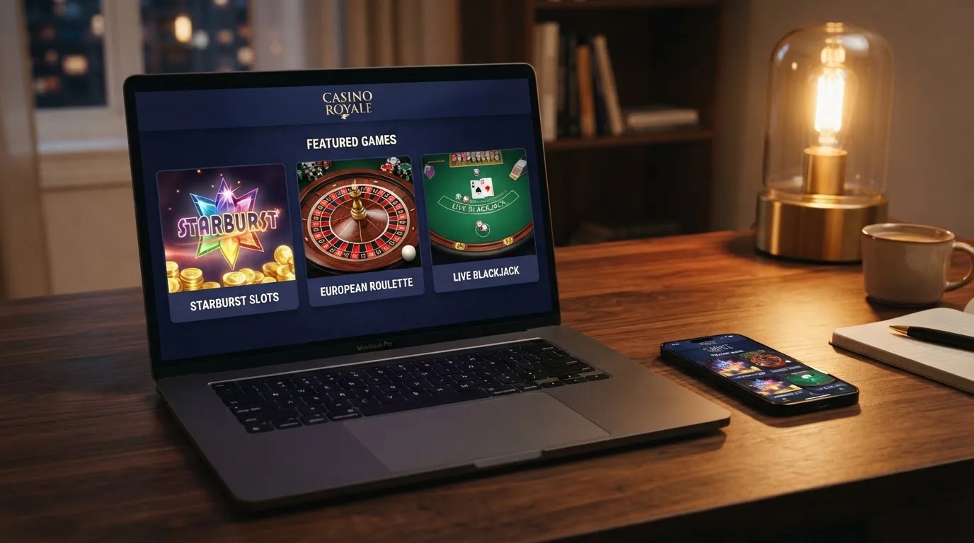 Vestíbulo de un casino online con BCH mostrando tragaperras, ruleta y blackjack con los logos de Pragmatic Play y Evolution
