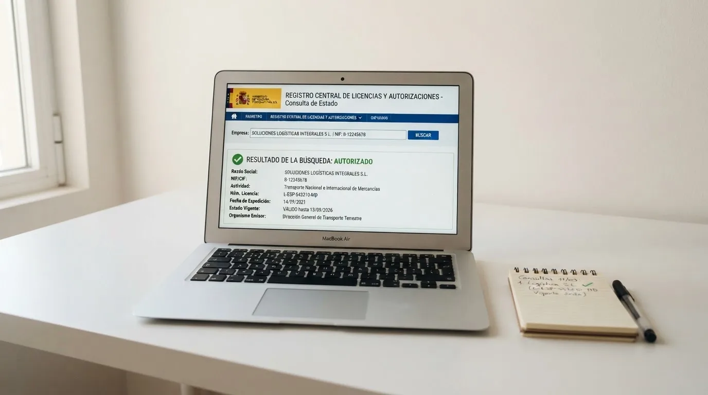 Pantalla del buscador del registro oficial de la DGOJ con los datos de licencia de un operador autorizado